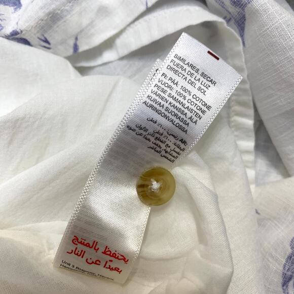 FAT FACE White/Blue Flamingo Pattern HEIDI Summer Sun Dress Sz 8 NWT - Picture 13 of 16